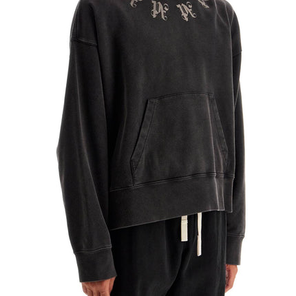 Palm Angels statement monogram hooded sweatshirt