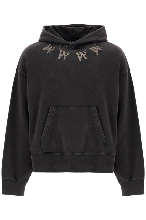 Palm Angels statement monogram hooded sweatshirt