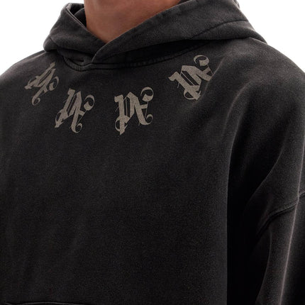 Palm Angels statement monogram hooded sweatshirt