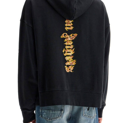 Palm Angels 'burning palm oversized hoodie with hood'