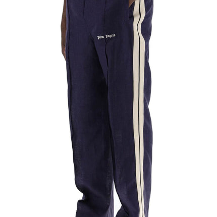 Palm Angels linen joggers with side stripes