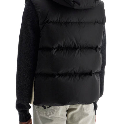 Palm Angels sleeveless down jacket with contrasting