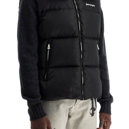 Palm Angels sleeveless down jacket with contrasting