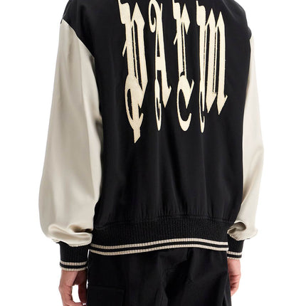 Palm Angels satin varsity jacket for