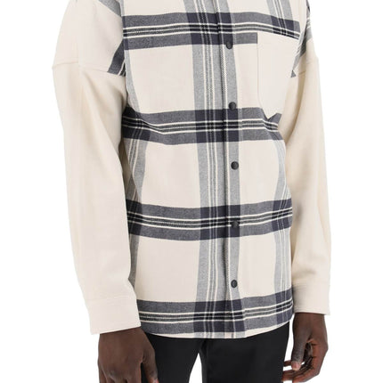 Palm Angels "plaid overshirt with embroidered logo