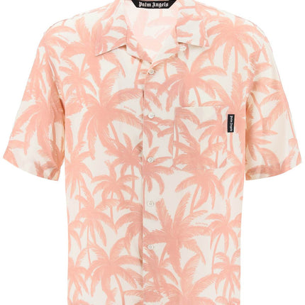 Palm Angels bowling shirt with palms motif