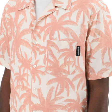 Palm Angels bowling shirt with palms motif