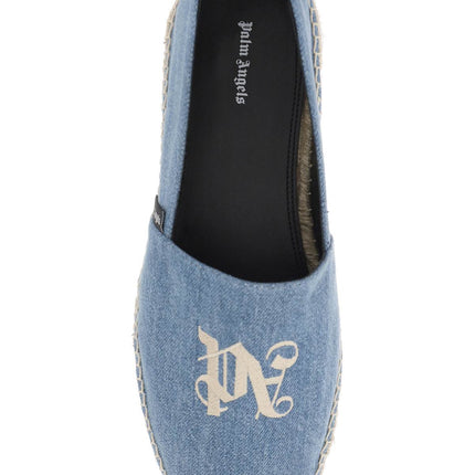 Palm Angels denim espadrilles with embroidered logo