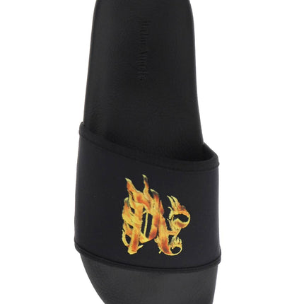 Palm Angels burning monogram slides