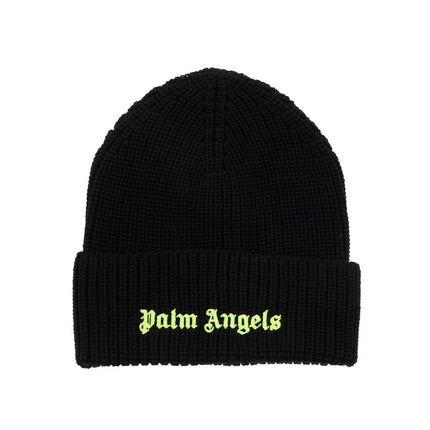 Palm Angels fluorescent logo beanie