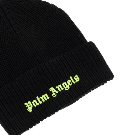 Palm Angels fluorescent logo beanie