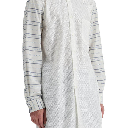 Comme Des Garcons Homme Plus maxi jacquard shirt with