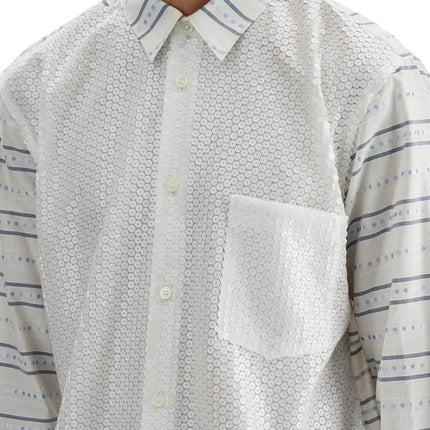 Comme Des Garcons Homme Plus maxi jacquard shirt with