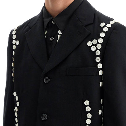 Comme Des Garcons Homme Plus single-breasted jacket with decorative buttons