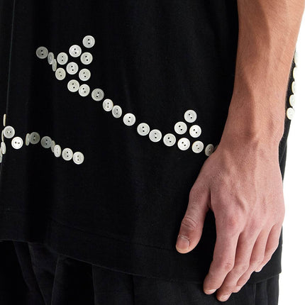 Comme Des Garcons Homme Plus embroidered button-up t