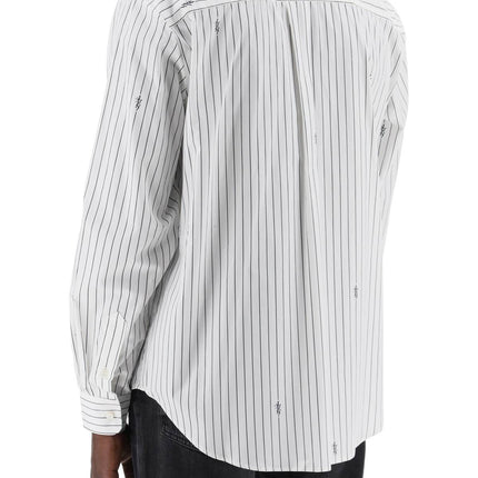 Amiri striped shirt with staggered logo