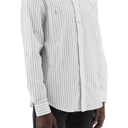 Amiri striped shirt with staggered logo