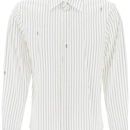 Amiri striped shirt with staggered logo