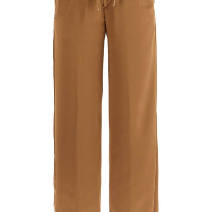 HERNO wide leg camel polyester pants