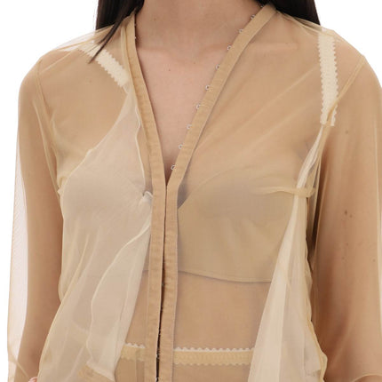 Dilara Findikoglu "transparent tulle top by public