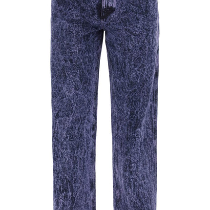 Marni loose marbleized denim jeans in