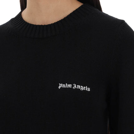 Palm Angels cropped pullover with embroidered logo