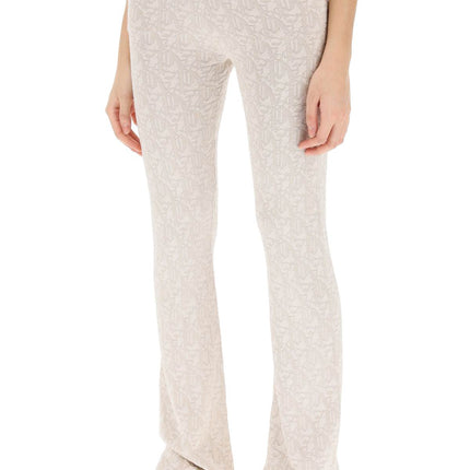 Palm Angels monogram pants in lurex knit