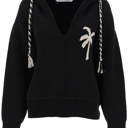 Palm Angels palm knitted hoodie