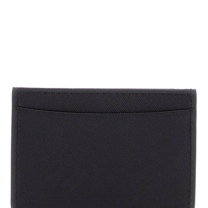 A.P.C. minimalist black calfskin credit card holder