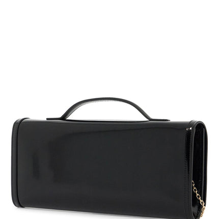 Roger Vivier brushed leather belle vivier clutch bag