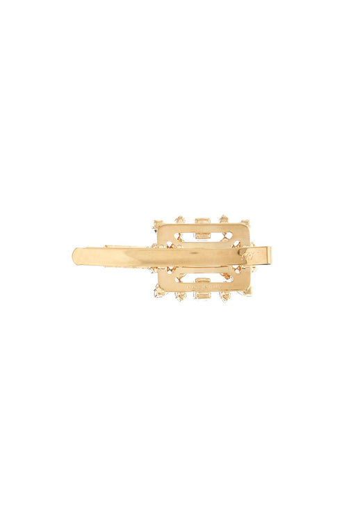 Roger Vivier hair clip with decorative stones light gold