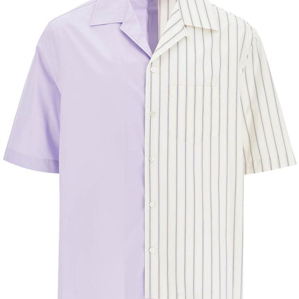 Lanvin asymmetric bowling shirt with