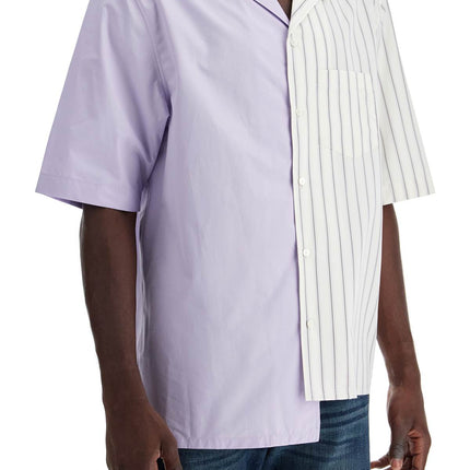 Lanvin asymmetric bowling shirt with