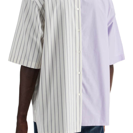 Lanvin asymmetric bowling shirt with