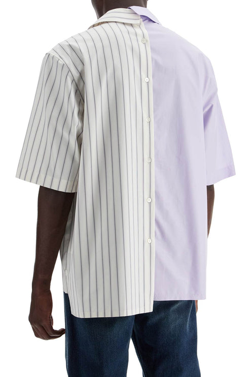 Lanvin asymmetric bowling shirt with