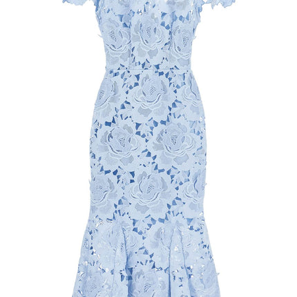 Self Portrait floral lace midi dress with eight