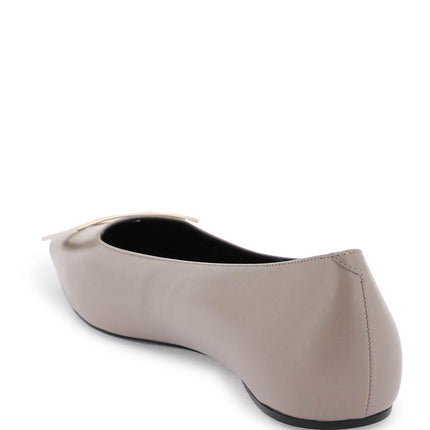 Roger Vivier leather 'trompette' ballerina flats