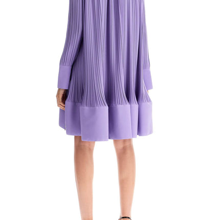 Lanvin short pleated dress with ruffles