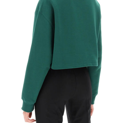 Lanvin cropped sweatshirt with embroidered logo patch