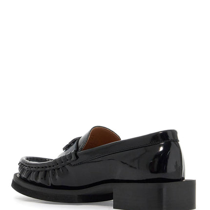 Ganni butterfly logo loafers