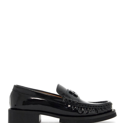 Ganni butterfly logo loafers