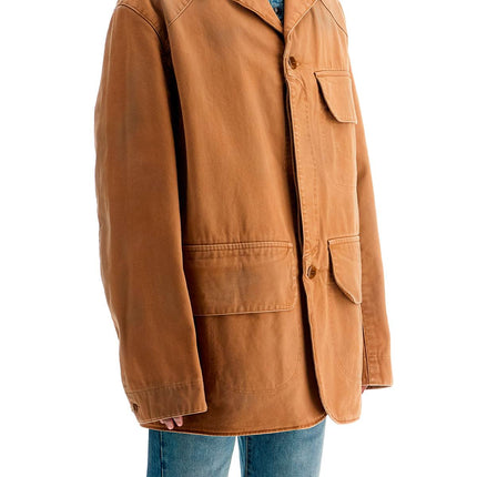 Maison Margiela canvas overcoat jacket for men