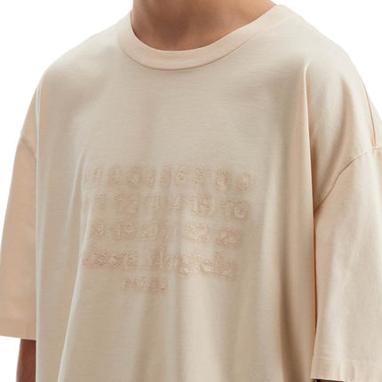 Maison Margiela embroidered numeric logo t-shirt