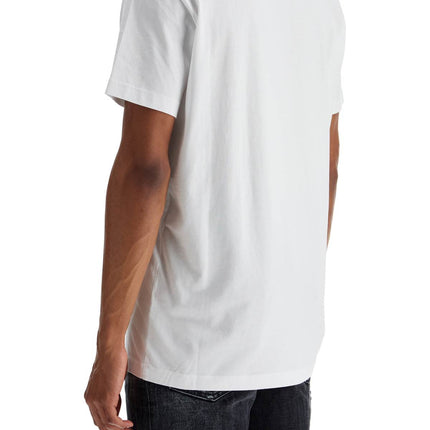 Dsquared2 white cotton t-shirt with phys ed. '64 logo