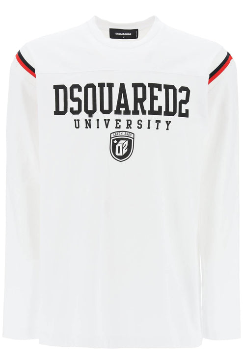 Dsquared2 long-sleeved varsity t-shirt