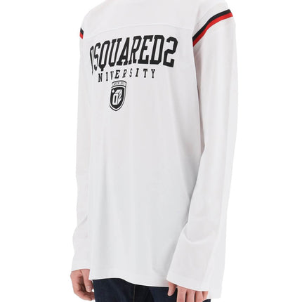 Dsquared2 long-sleeved varsity t-shirt