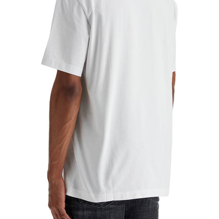 Dsquared2 white cotton t-shirt with embroidered logo