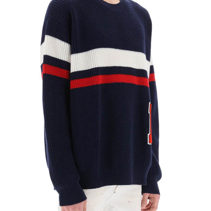 Dsquared2 wool sweater with varsity patch