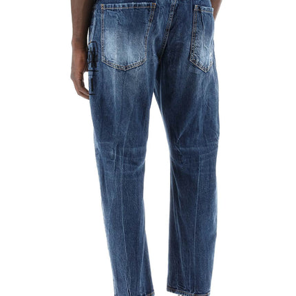 Dsquared2 "dark wash icon stamps bro jeans in