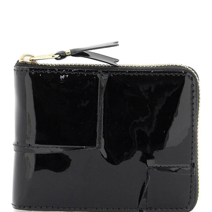 Comme Des Garcons Wallet zip around patent leather wallet with zipper